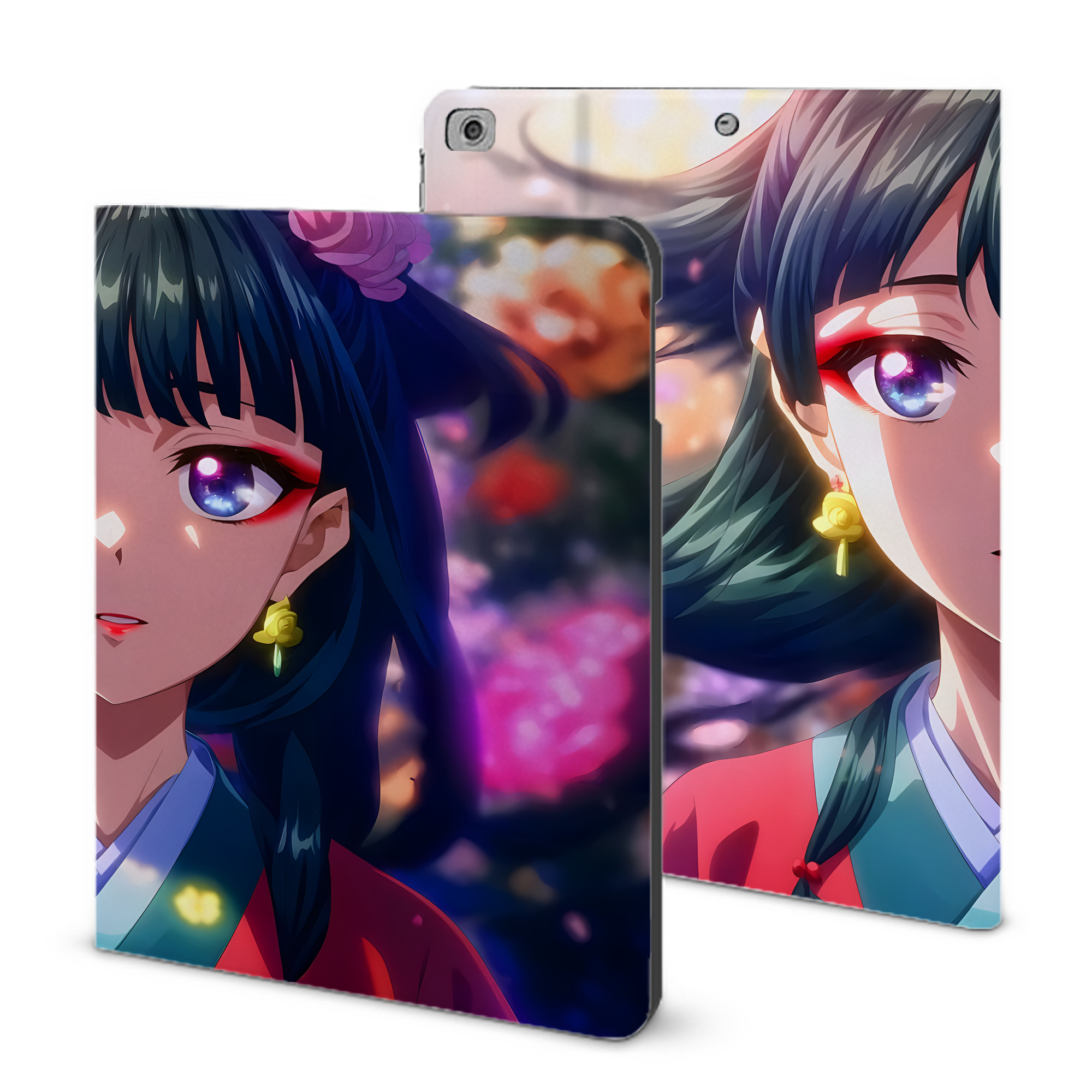（画像用） 薬屋のひとりごと The Apothecary Diaries IPad ケース ブック型 PUレザー TPU 耐衝撃 軽量 薄型 ペン収納なし 全面保護 IPad 各モデル対応
